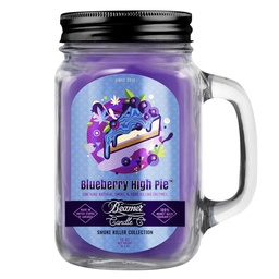 [skh1005] Candle Beamer Smoke Killer Collection Blueberry High Pie Large Glass Mason Jar 12oz