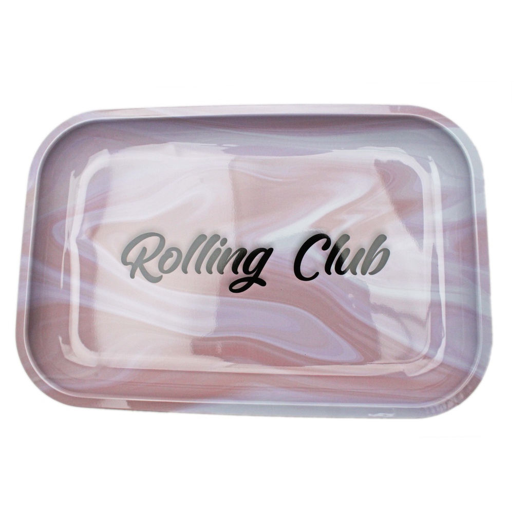 Rolling Club Metal Rolling Tray - Medium - Pink