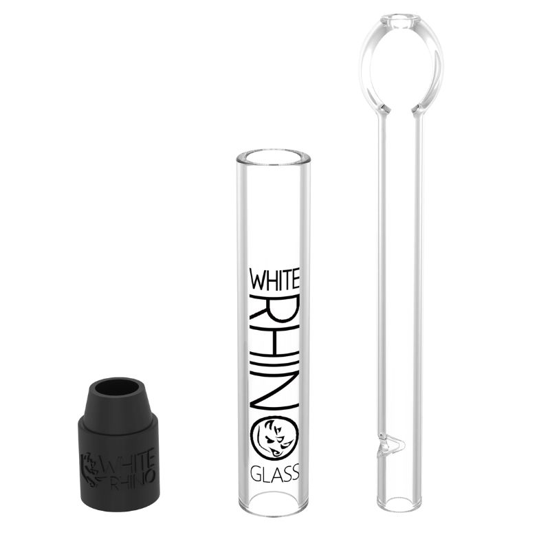 Glass Blunt White Rhino Slider Box of 25