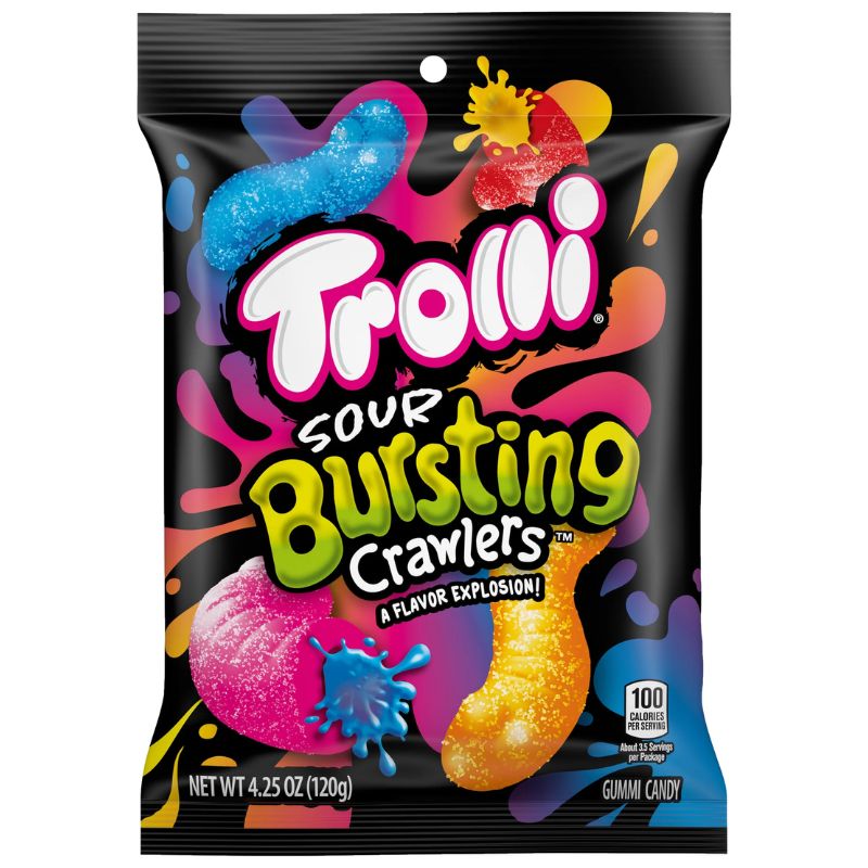 Snacks Trolli Sour Bursting Crawlers 120 g Box of 12