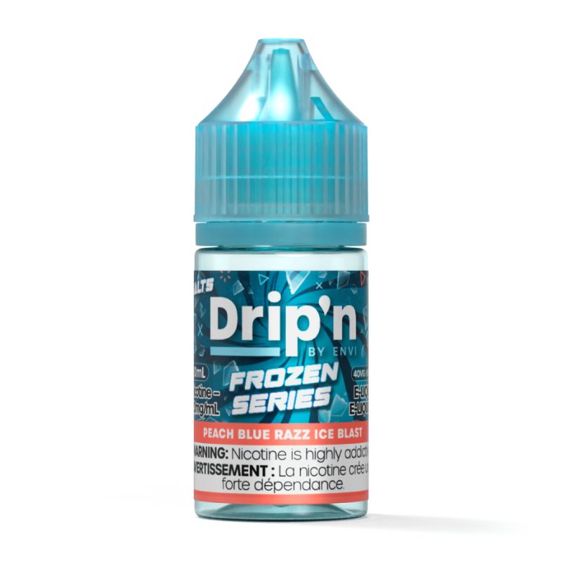 Federal *EXCISED* Nicotine Liquid Drip'n Envi Frozen E-Liquid Peach Blue Razz Ice Blast