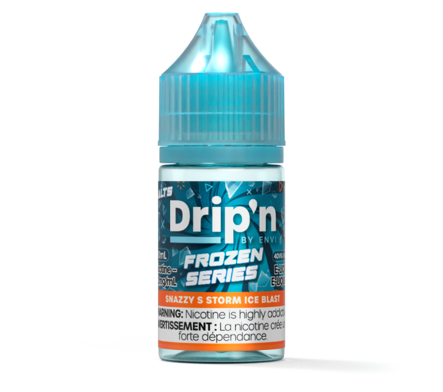 Ontario *EXCISED* Nicotine Liquid Drip'n Envi Frozen E-Liquid Snazzy S Storm Ice Blast