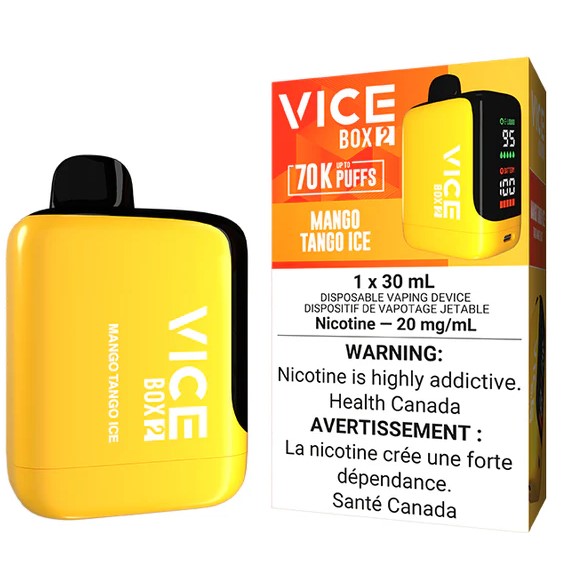 Manitoba *EXCISED* Disposable Vape Vice Box 2 70K Mango Tango Ice Box of 4