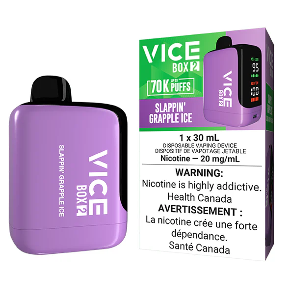 Manitoba *EXCISED* Disposable Vape Vice Box 2 70K Slappin' Grapple Ice Box of 4