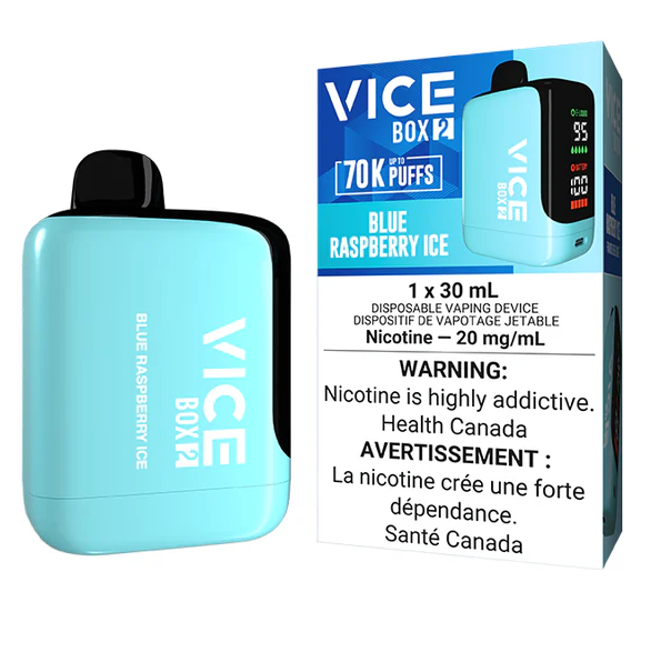 Alberta *EXCISED* Disposable Vape Vice Box 2 70K Blue Raspberry Ice Box of 4