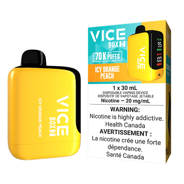 Alberta *EXCISED* Disposable Vape Vice Box 2 70K Icy Orange Peach Box of 4