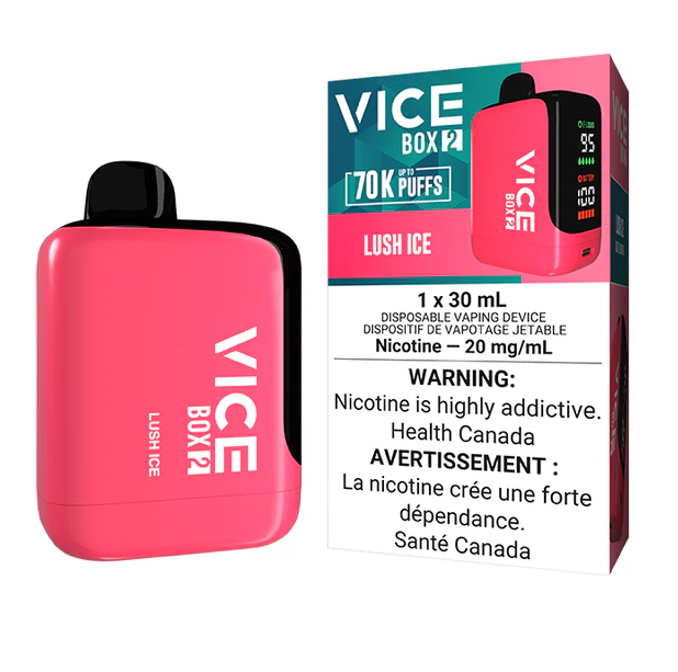 Alberta *EXCISED* Disposable Vape Vice Box 2 70K Lush Ice Box of 4