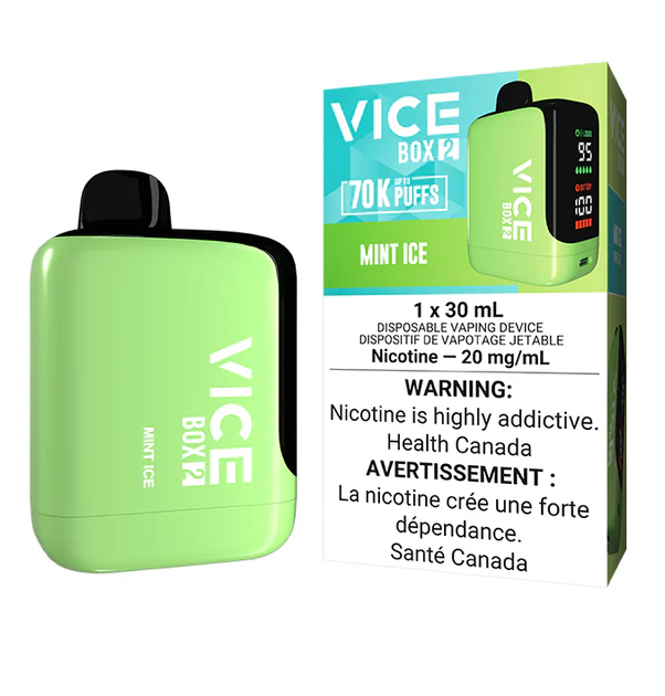 Alberta *EXCISED* Disposable Vape Vice Box 2 70K Mint Ice Box of 4