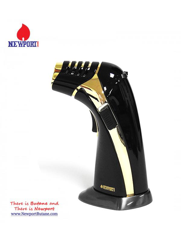 Newport Zero Triple Flame Torch Black and Gold