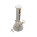 Glass Bong Tech Tubes 12" Full Colour Beaker White