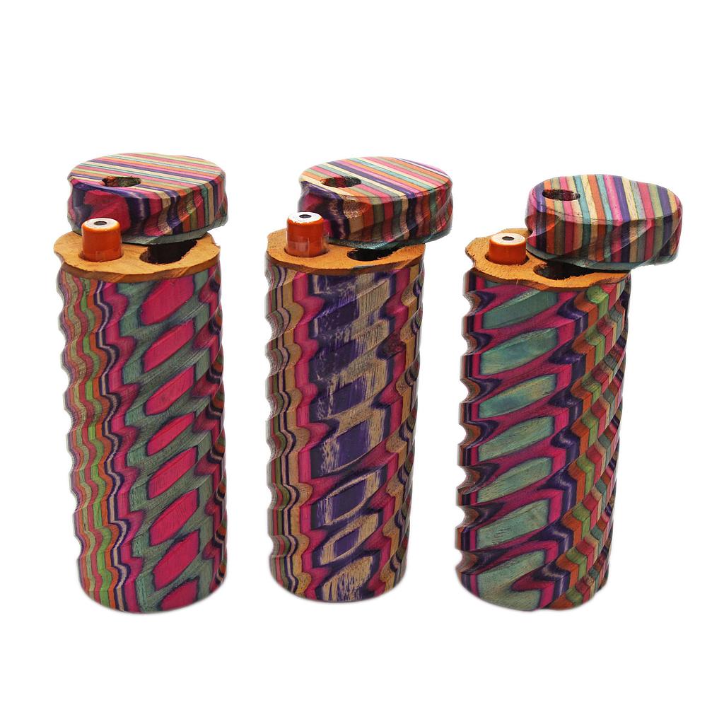 Dugout Genuine Pipe Co Cylindrical Rainbow - Large - Display/12