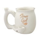 Ceramic Stoner Girl Mug Pipe