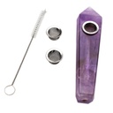 Crystal Pipe Karma Glass Amethyst