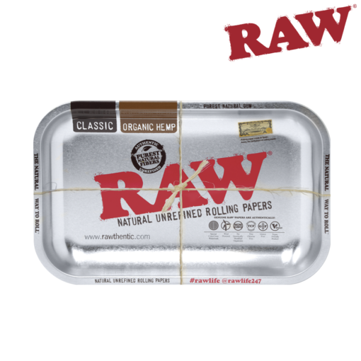 Raw Steel Rolling Tray Small 11" x 7" x 0.8"