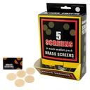 Screens - Metal - Standard Brass Pre Packed 500 Pack