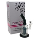 BoroSci 9" Tree Perk Bent Neck Bong/Bubbler