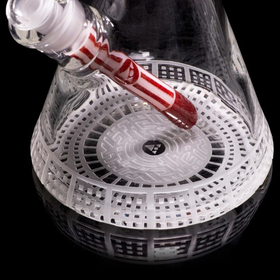 Glass Bong - Milkyway 15" 9mm Bio-Grid Beaker