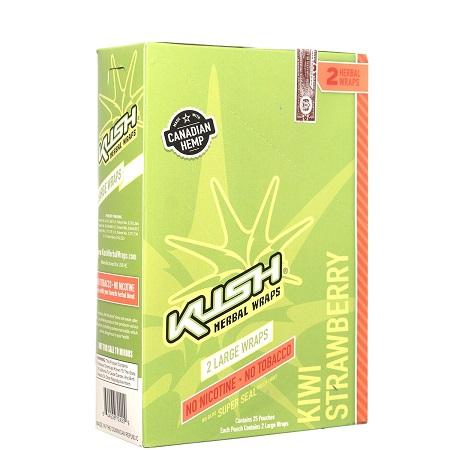 Hemp Wrap Kush Kiwi Strawberry Box of 25