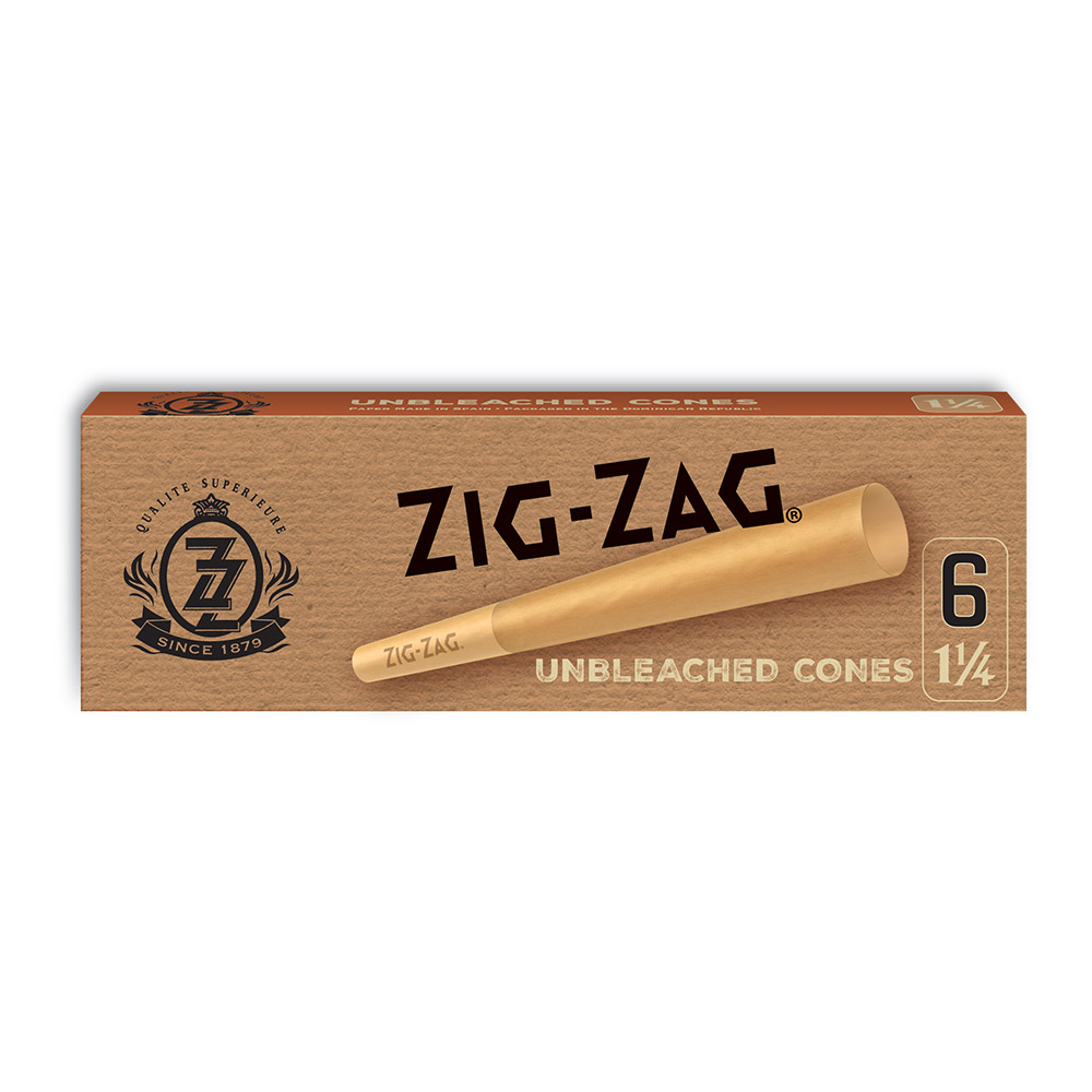 Pre Rolled Cones Unbleached 1 1/4 Rolling Papers Box of 24