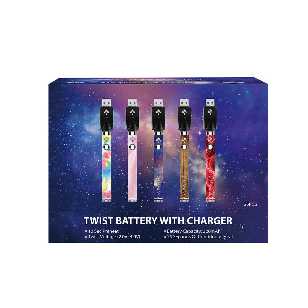 Cannabis Vaporizer - Battery - Yocan Karma Stix - Display/25 (5 Designs)