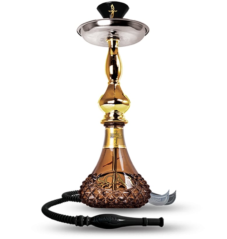 18" Sahara Smoke Hookah Khanjar - Amber