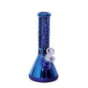 Glass Bong Karma 9" Beaker Blue Metallic