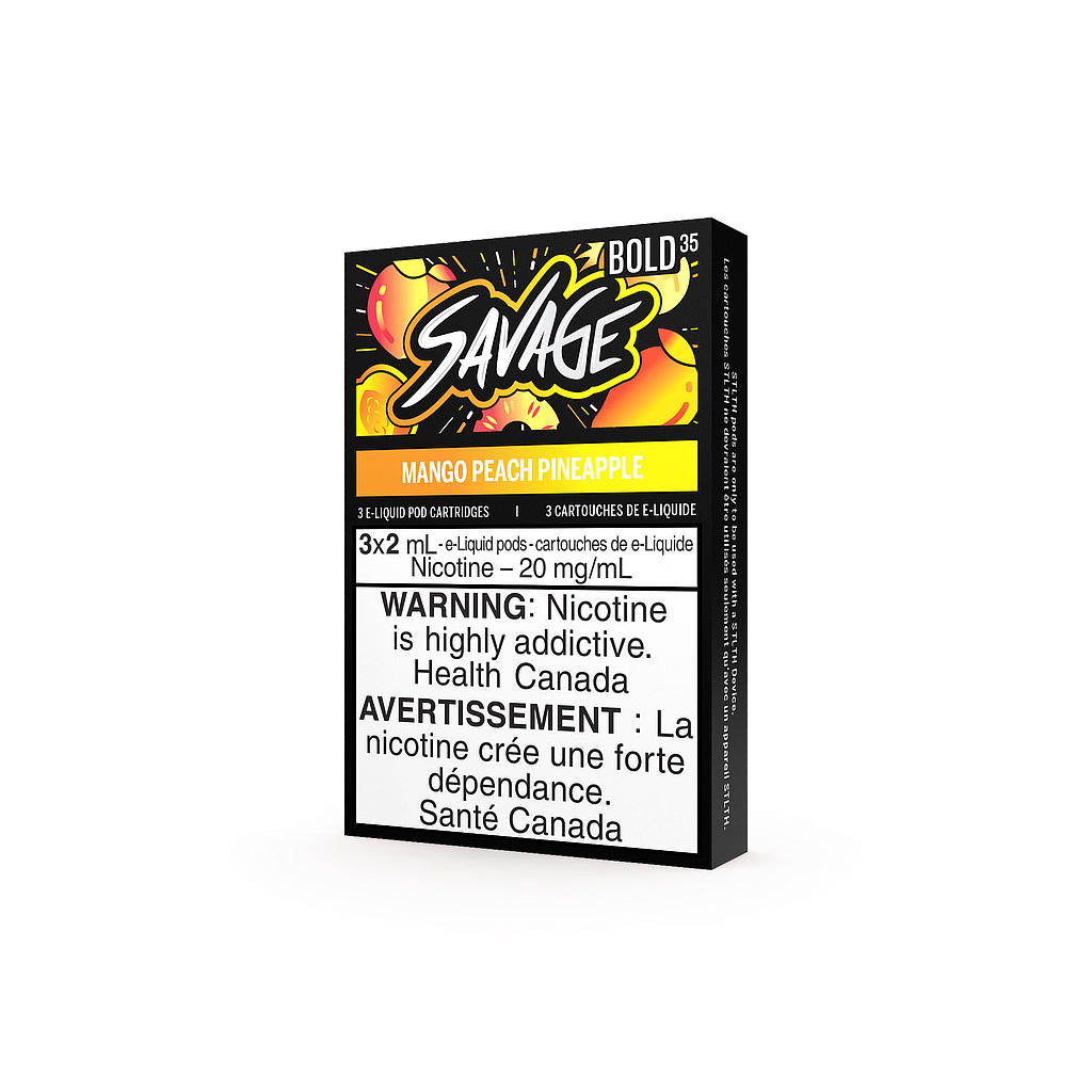 *EXCISED* STLTH Savage Pod 3-Pack - Mango Peach Pineapple + Bold