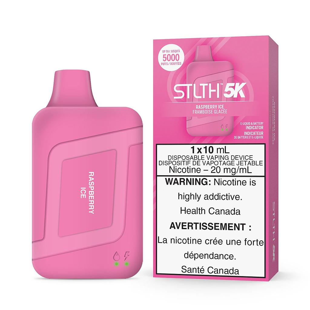 *EXCISED* STLTH 5K Disposable Vape 5000 Puff Raspberry Ice Box Of 5