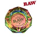 Ashtray Raw Glass Rainbow