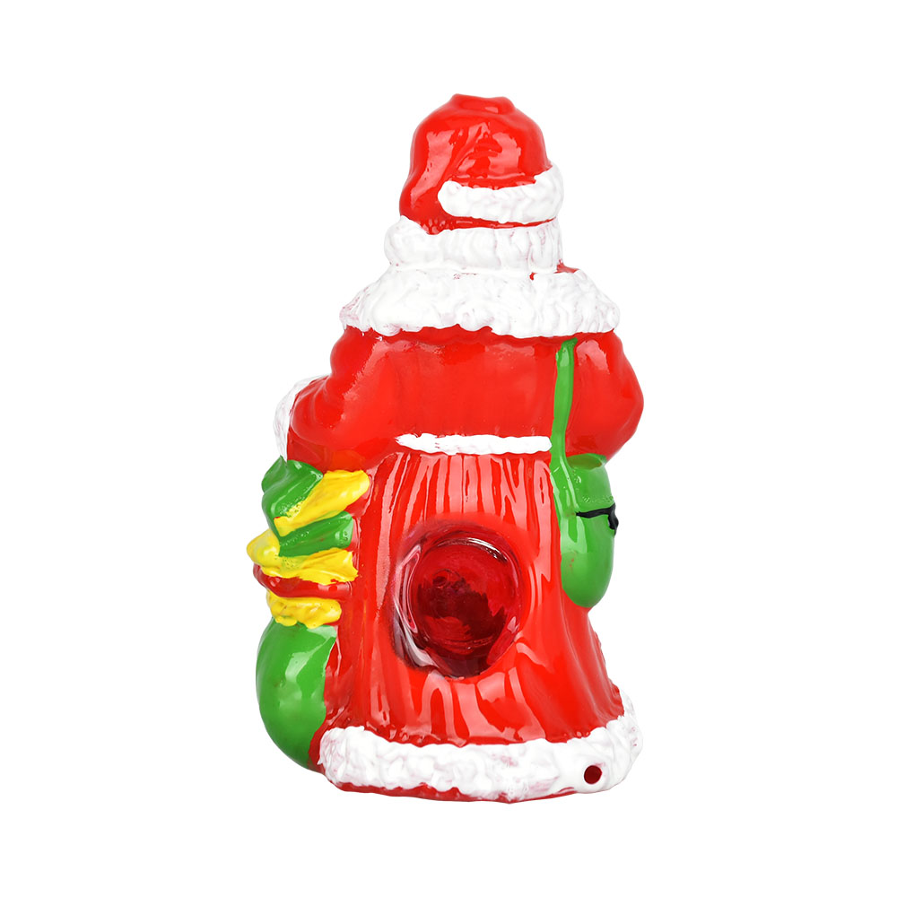 Glass PIpe Santa Spoon 4.5"