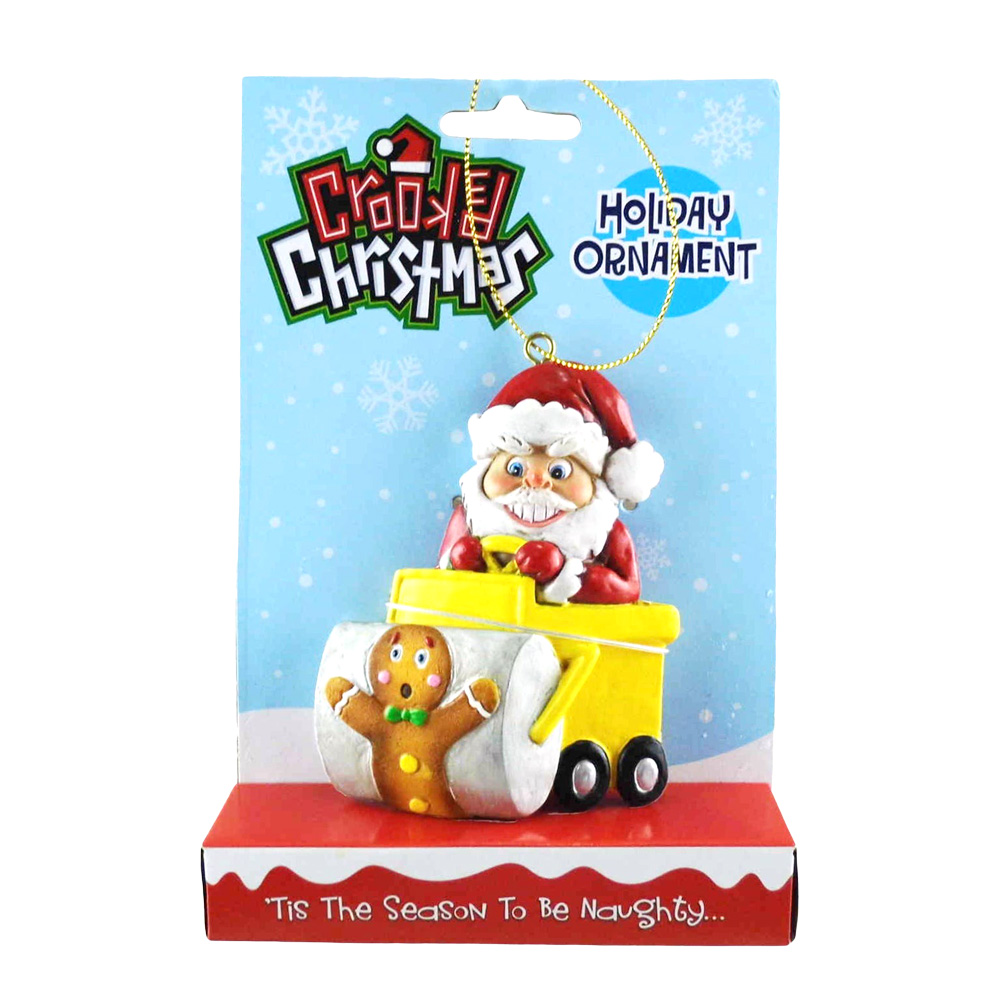 Crooked Christmas Ornament Roller Santa