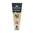 Pre Rolled Cones King Palm Natural Hemp 1.25 6 Per Pack Box of 30