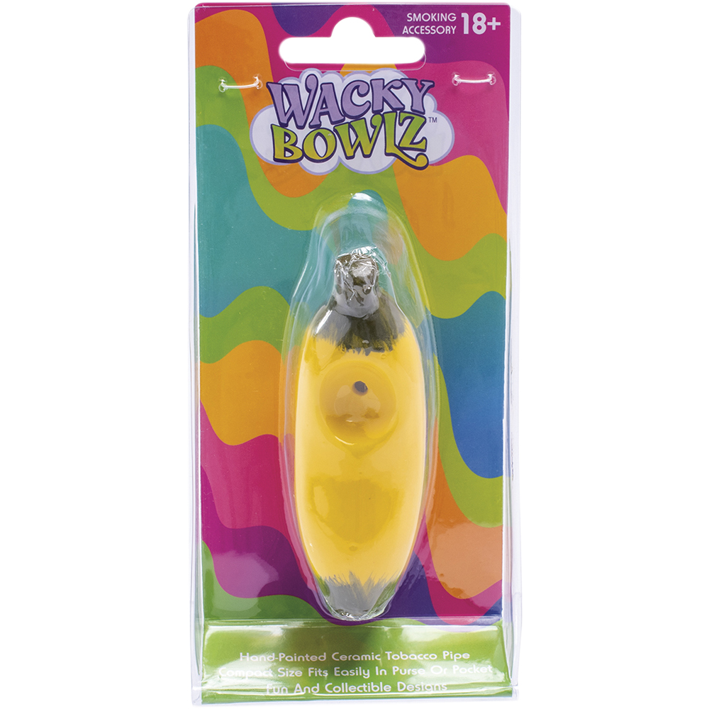 Ceramic Pipe Wacky Bowlz Banana 3.5"