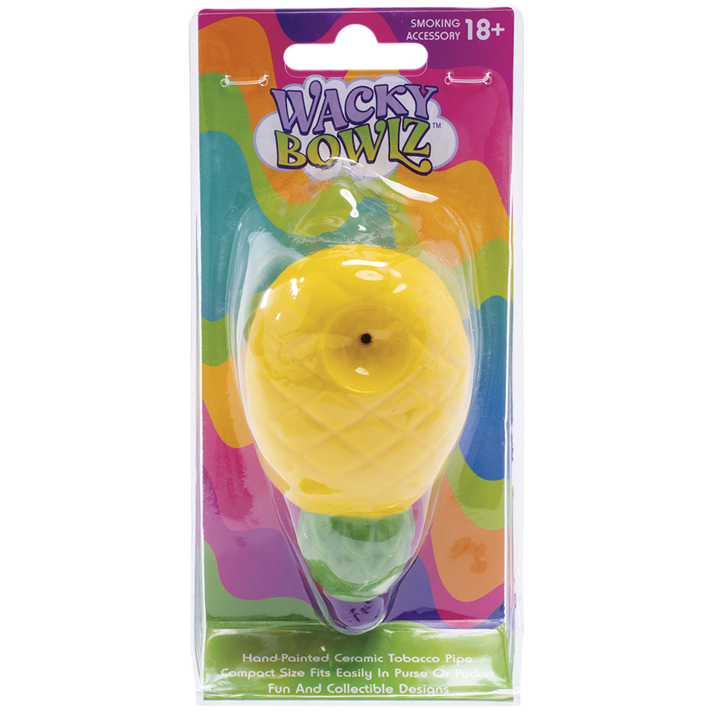 Ceramic Pipe Wacky Bowlz Pineapple 3.5"