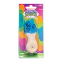 Ceramic Pipe Wacky Bowlz Blue Swirl Mushroom 4"