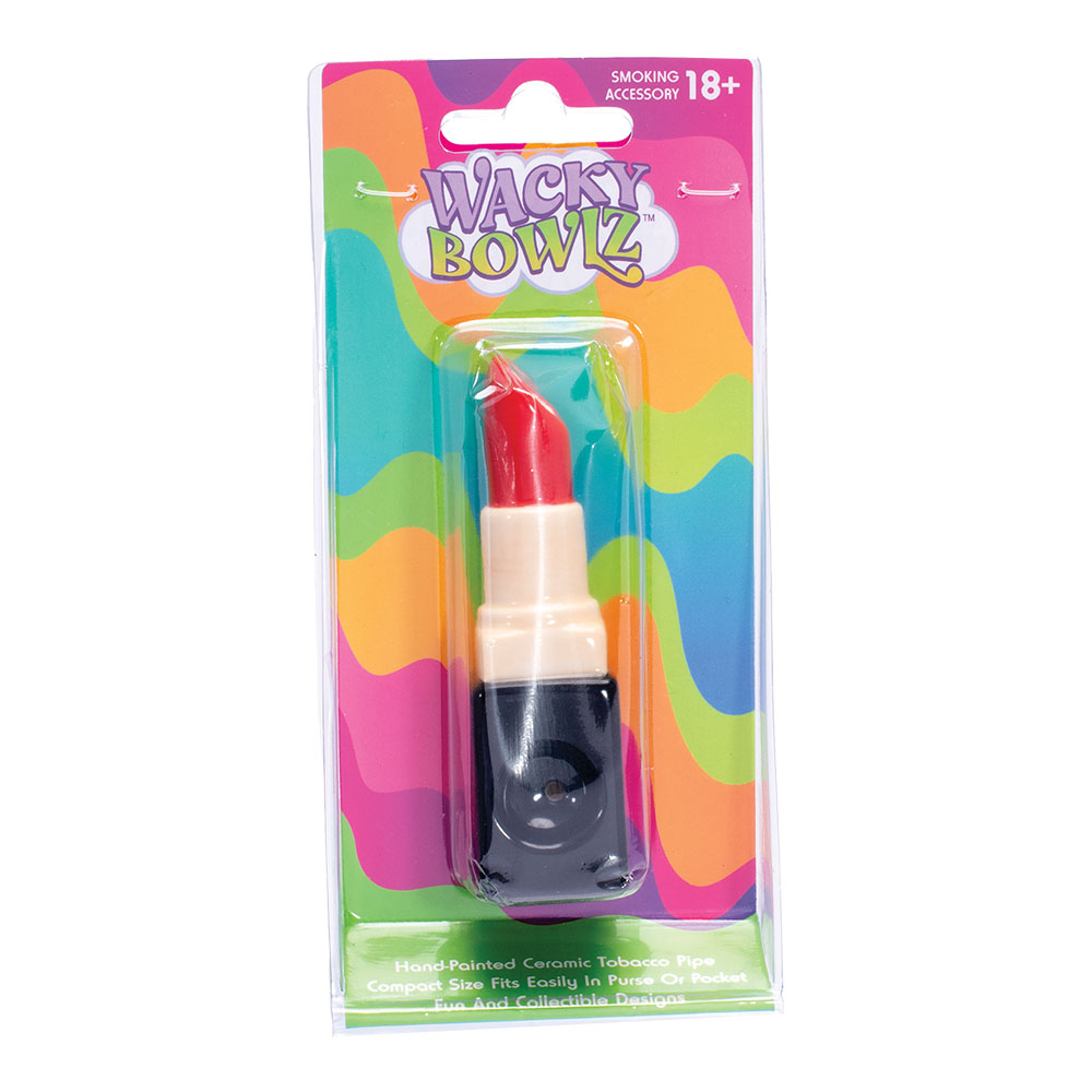 Ceramic Pipe Wacky Bowlz Lipstick 3.75"