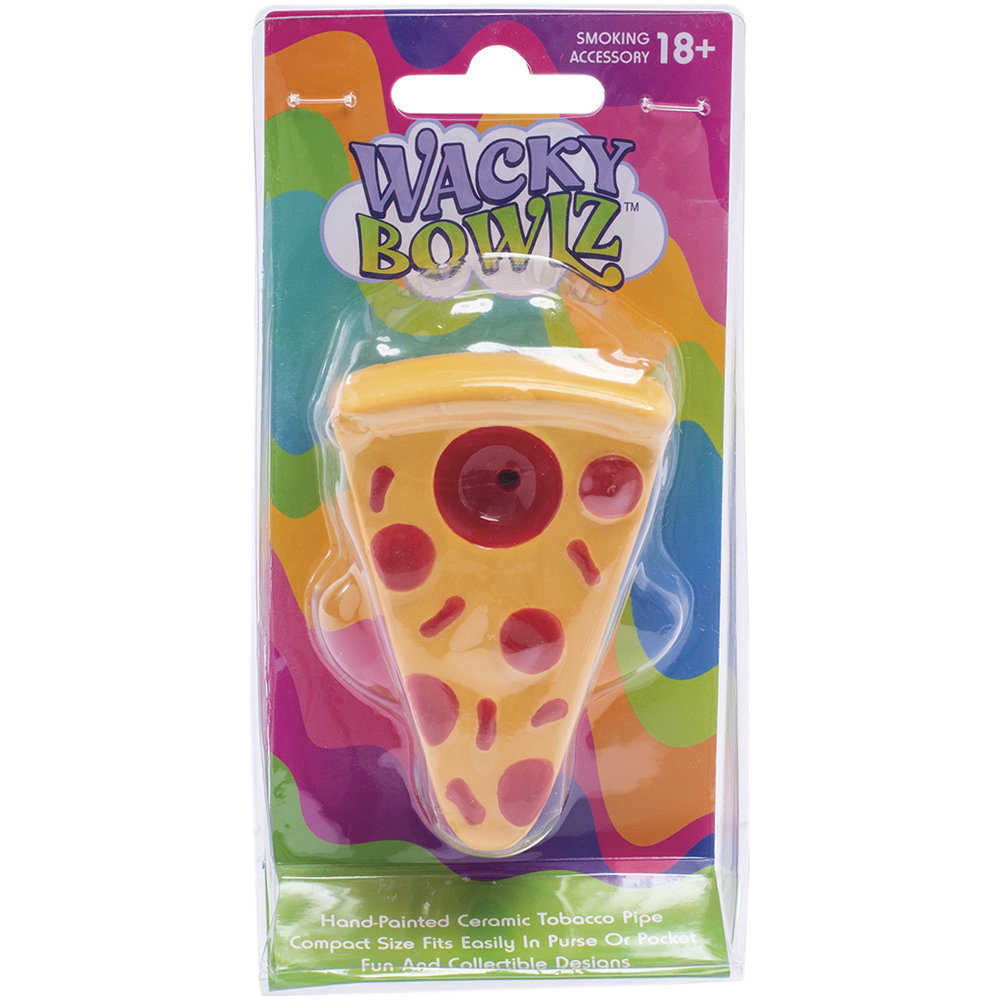 Ceramic Pipe Wacky Bowlz Pizza 3.25"