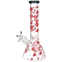 Glass Bong Pulsar Hearts And Kisses 9.75"