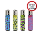 Lighters Clipper Pop Animal Print Series Box of 48