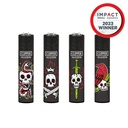 Lighters Clipper Tattoo Skulls Series Box of 48