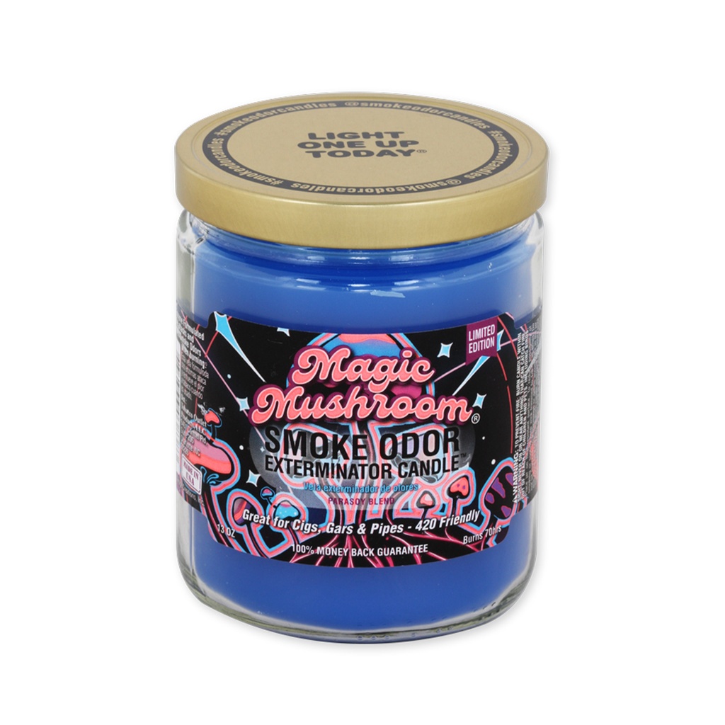 Candle Smoke Odor Magic Mushroom Jar 13oz