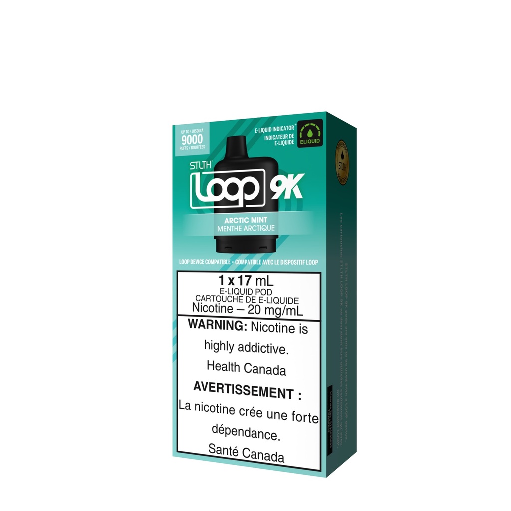 *EXCISED* STLTH Loop 2 9K Pod Artic Mint Box of 5