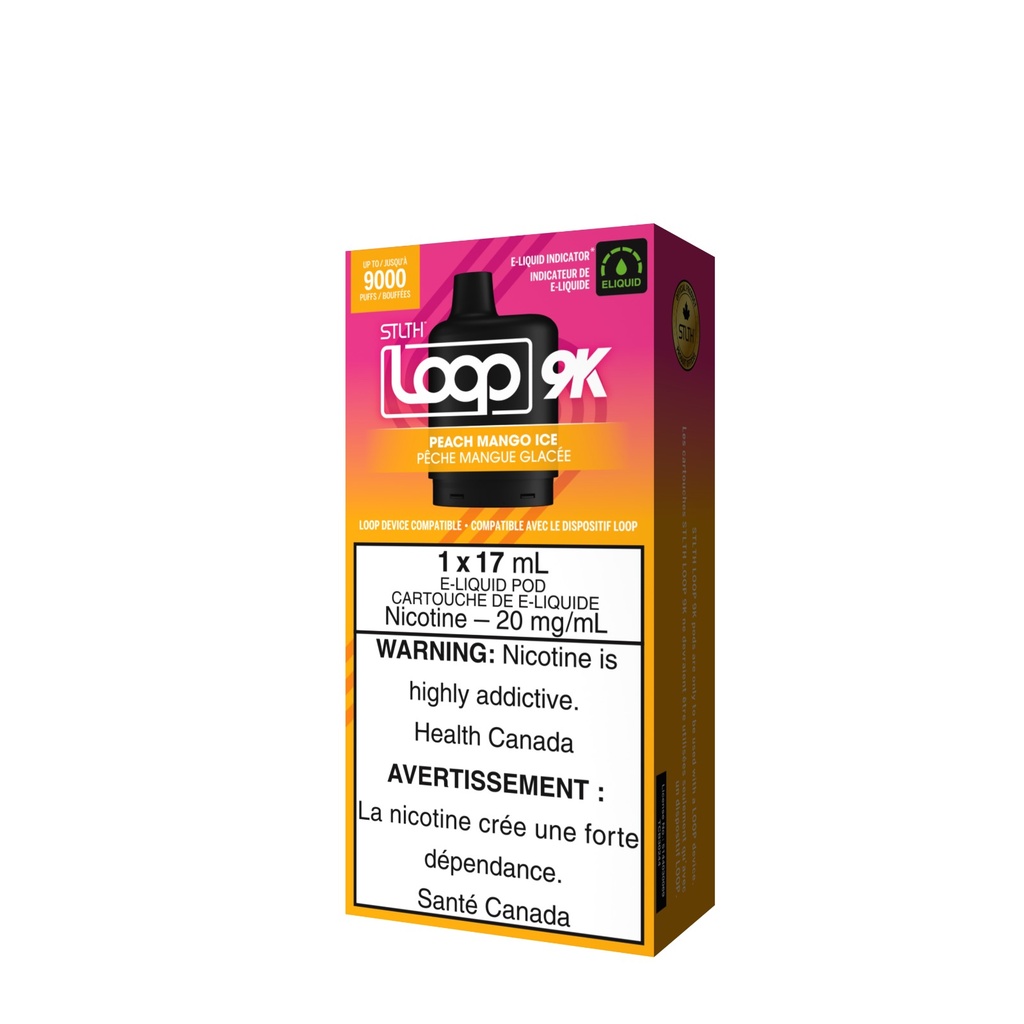 *EXCISED* STLTH Loop 2 9K Pod Peach Mango Ice Box of 5