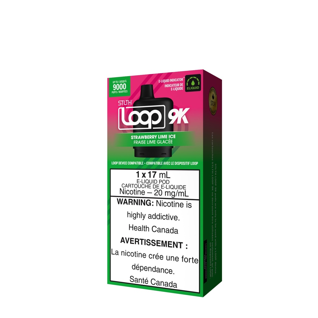 *EXCISED* STLTH Loop 2 9K Pod Strawberry Lime Ice Box of 5