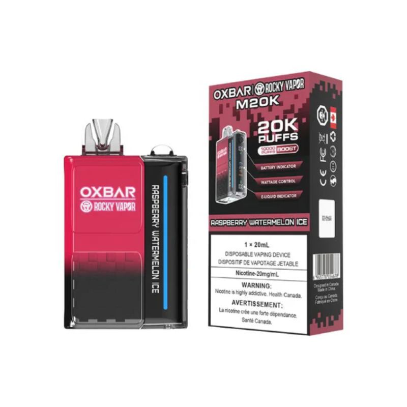 *EXCISED* Disposable Vape Oxbar M20K Raspberry Watermelon Ice Box of 5