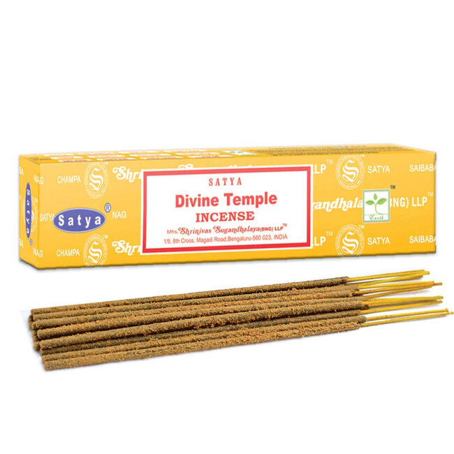 Incense Satya Divine Temple  15g Box of 12