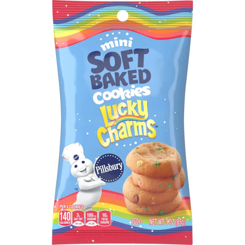 Snacks Pillsbury Lucky Charms Soft Baked Cookies 85g Box of 6