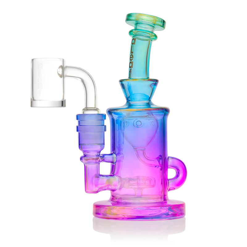 Glass Rig Aleaf Ombre UFO Perk Recycler