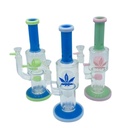 Glass Bong Aleaf Double Tree 10.5"