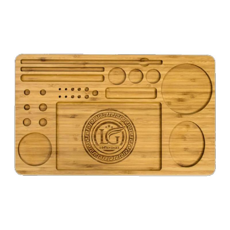 Rolling Tray Legendary Connoisseur Wood Multi Compartment